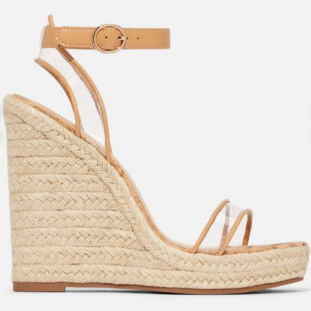 Clear Strappy Espadrilles - Picture 3 of 4